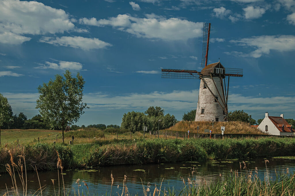 Old windmill in Belgium